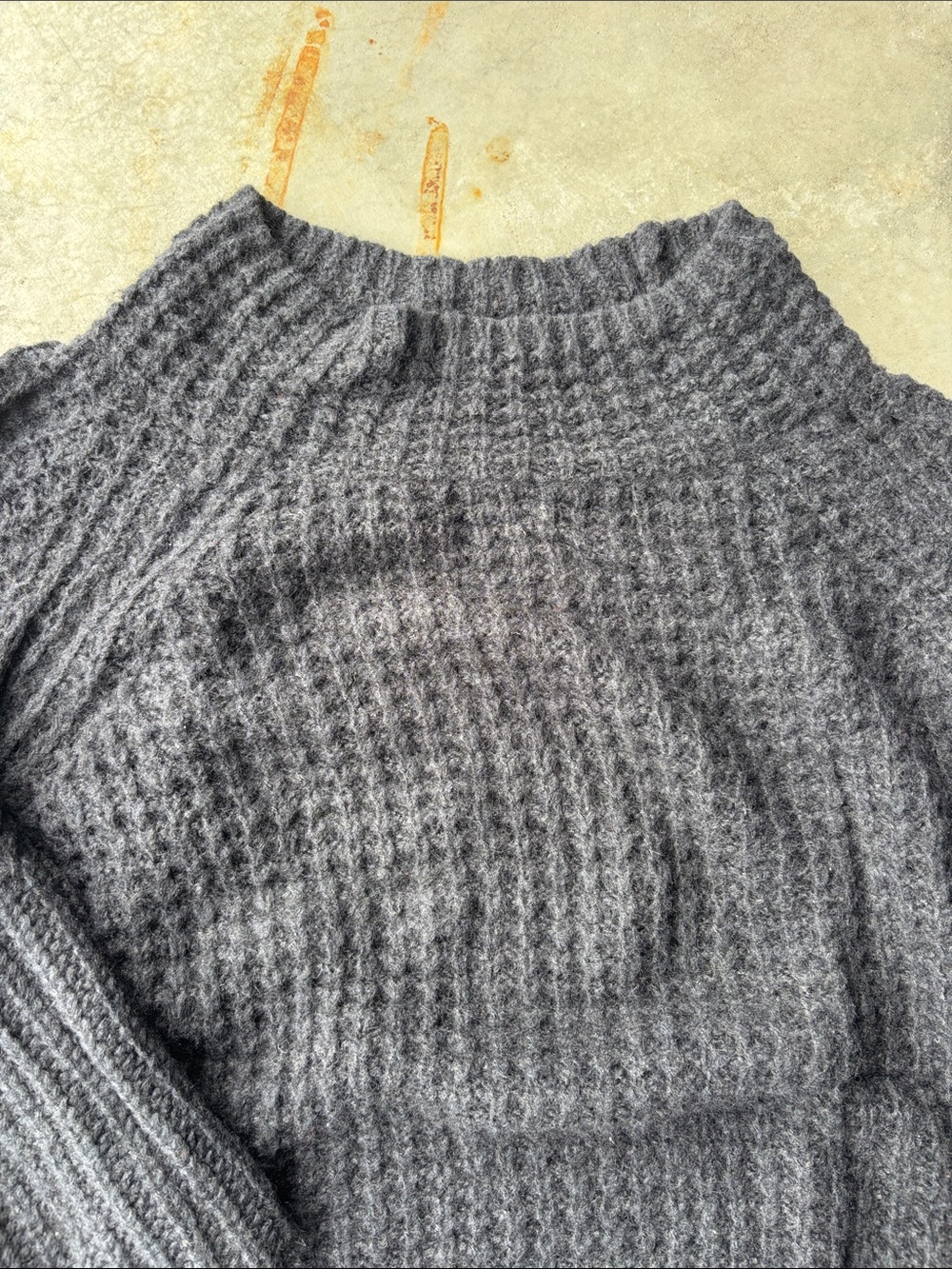 Anthropologie Maeve Black Dionne Bell Sleeved Sweater Waffle-Knit Sweater 2X - Picture 5 of 8